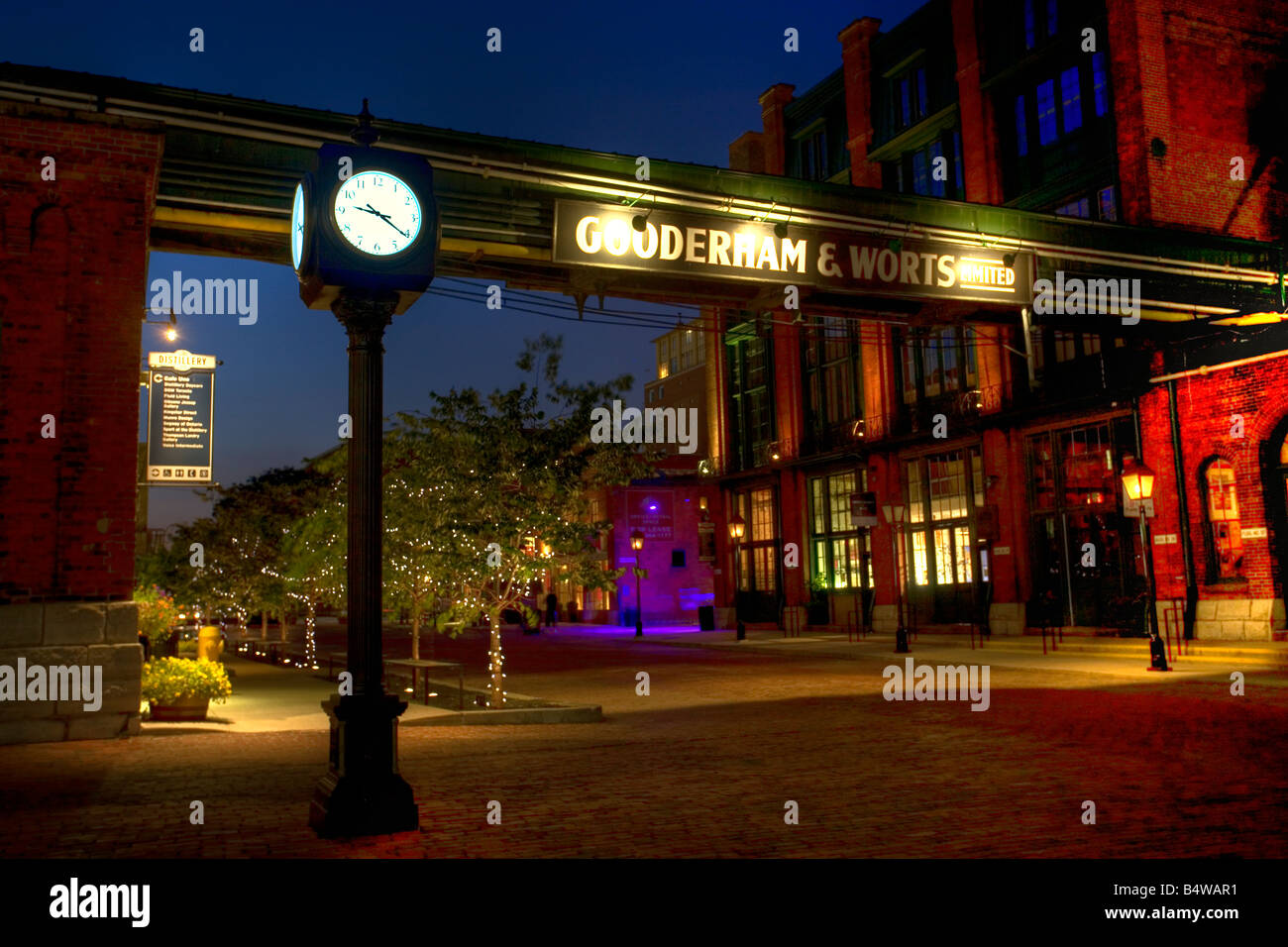 Distillery District Toronto Ontario Kanada Stockfoto