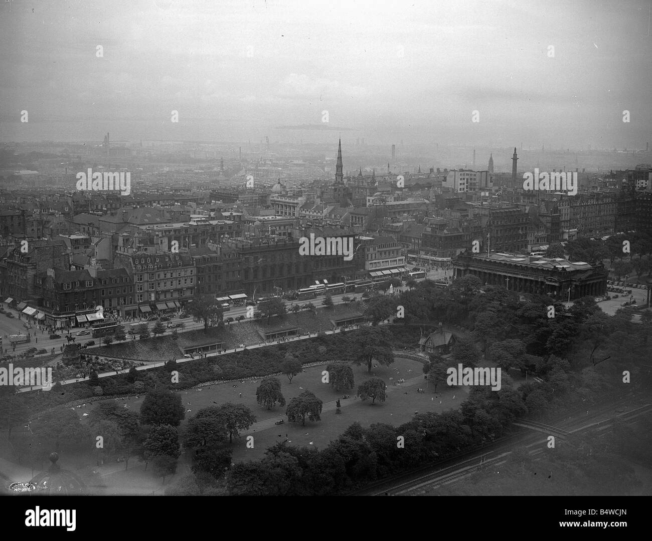 Princes Street Gardens, Edinburgh 1950 Stockfoto