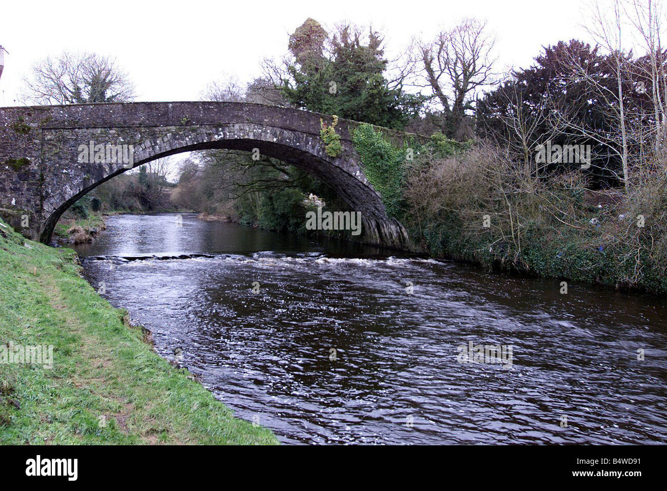 Single-Span-Brücke bei Bridge Street Castledawson Jan 03 Stockfoto