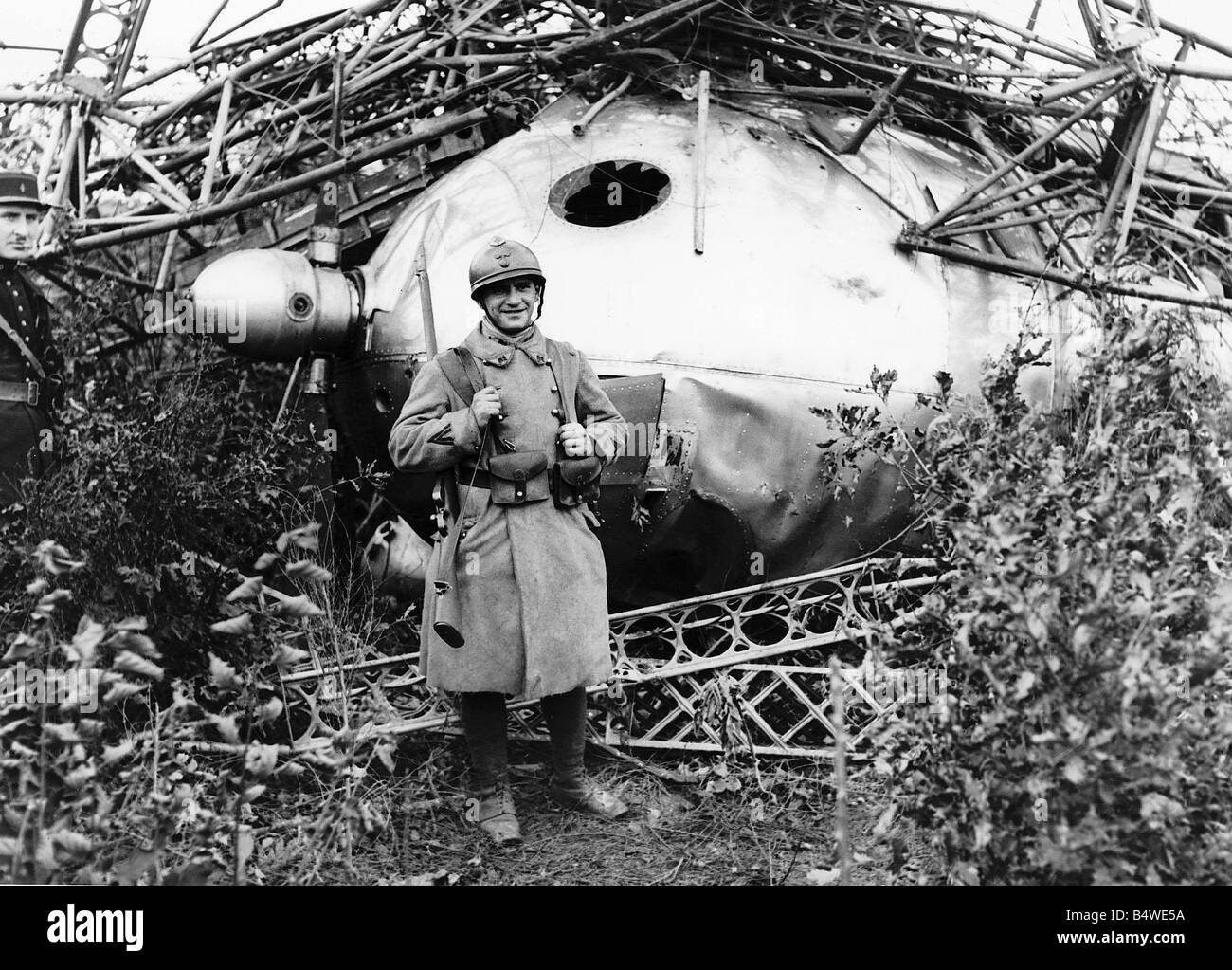 Historische der R101 größte Luftschiff der Welt zur Zeit stürzte in die Seite eines Hügels in der Nähe von Paris und aus der crew Stockfoto