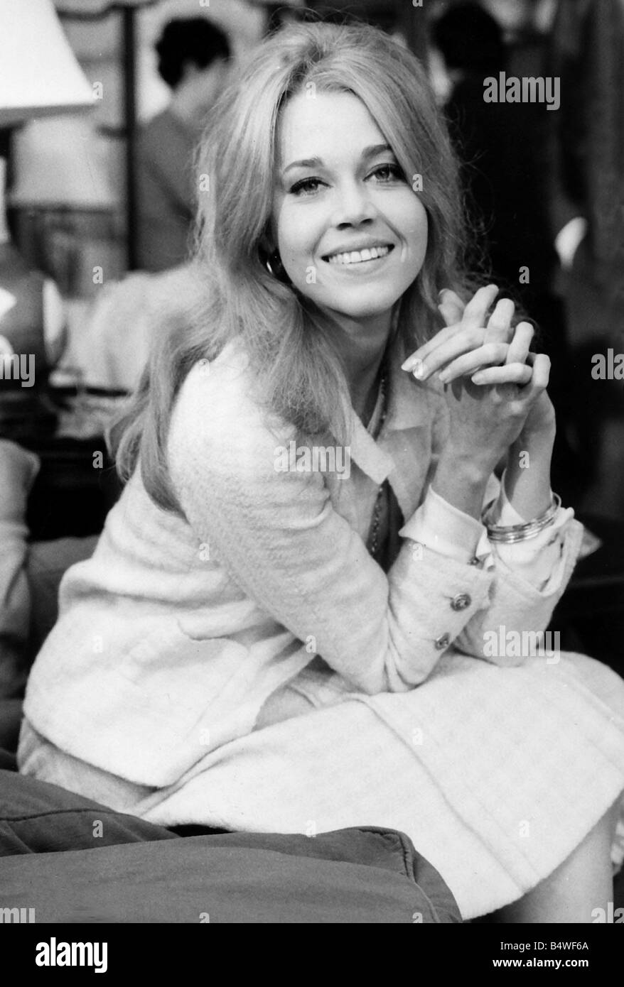 Jane Fonda amerikanische Schauspielerin 1970 Stockfoto