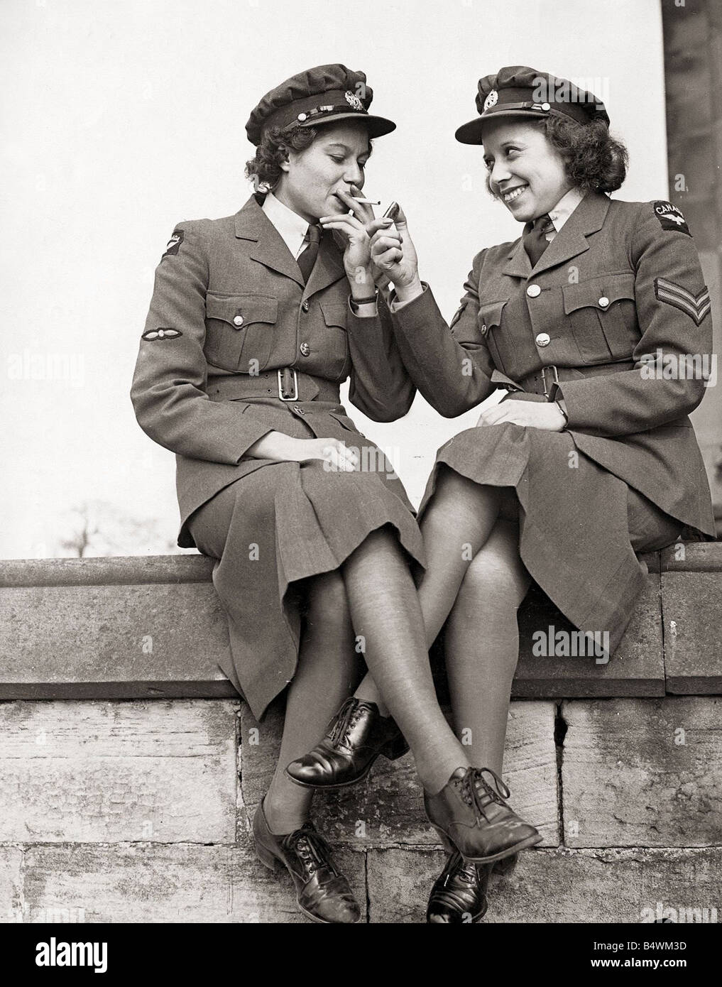 CPL Dorothy Montain das erste Indianer Mädchen, kommen in diesem Land mit dem "Canadian Women" s gibt ein Licht, Yvon Stockfoto