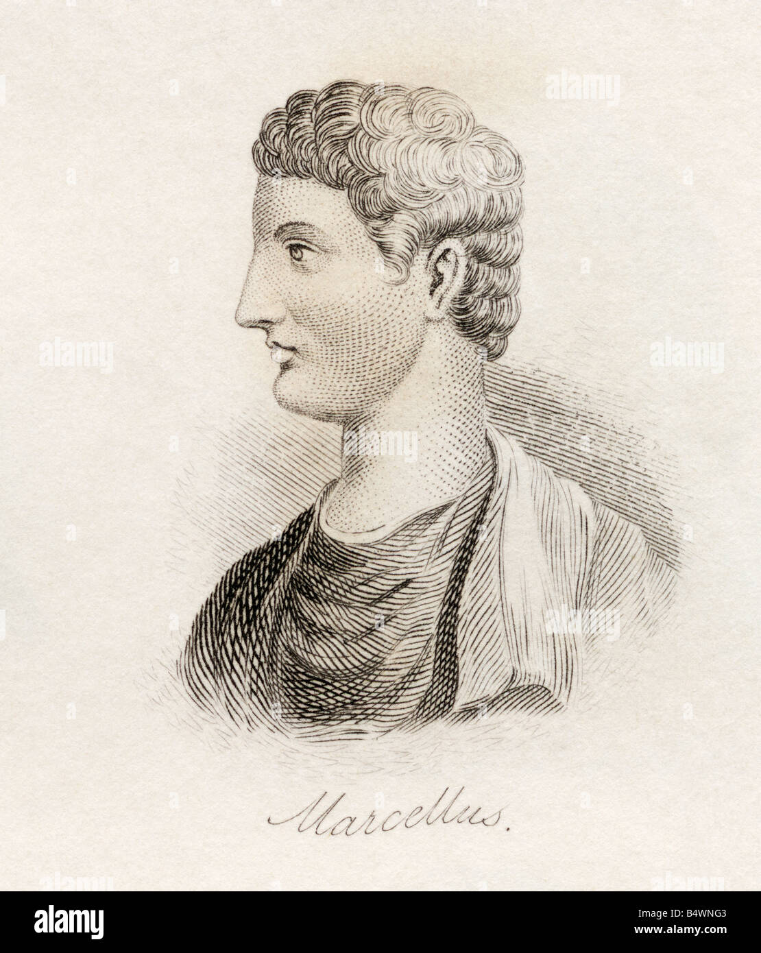 Marcus Claudius Marcellus, c.268 v. Chr. - 208 v. Chr. Römischer General. Stockfoto