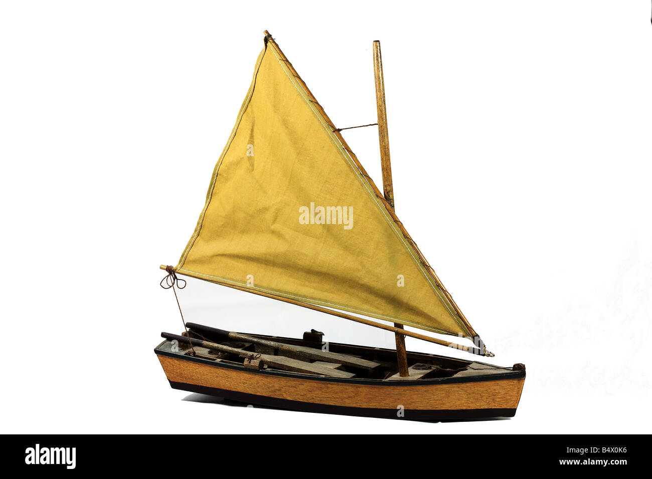Ausschnitt ein Spielzeugboot Stockfoto