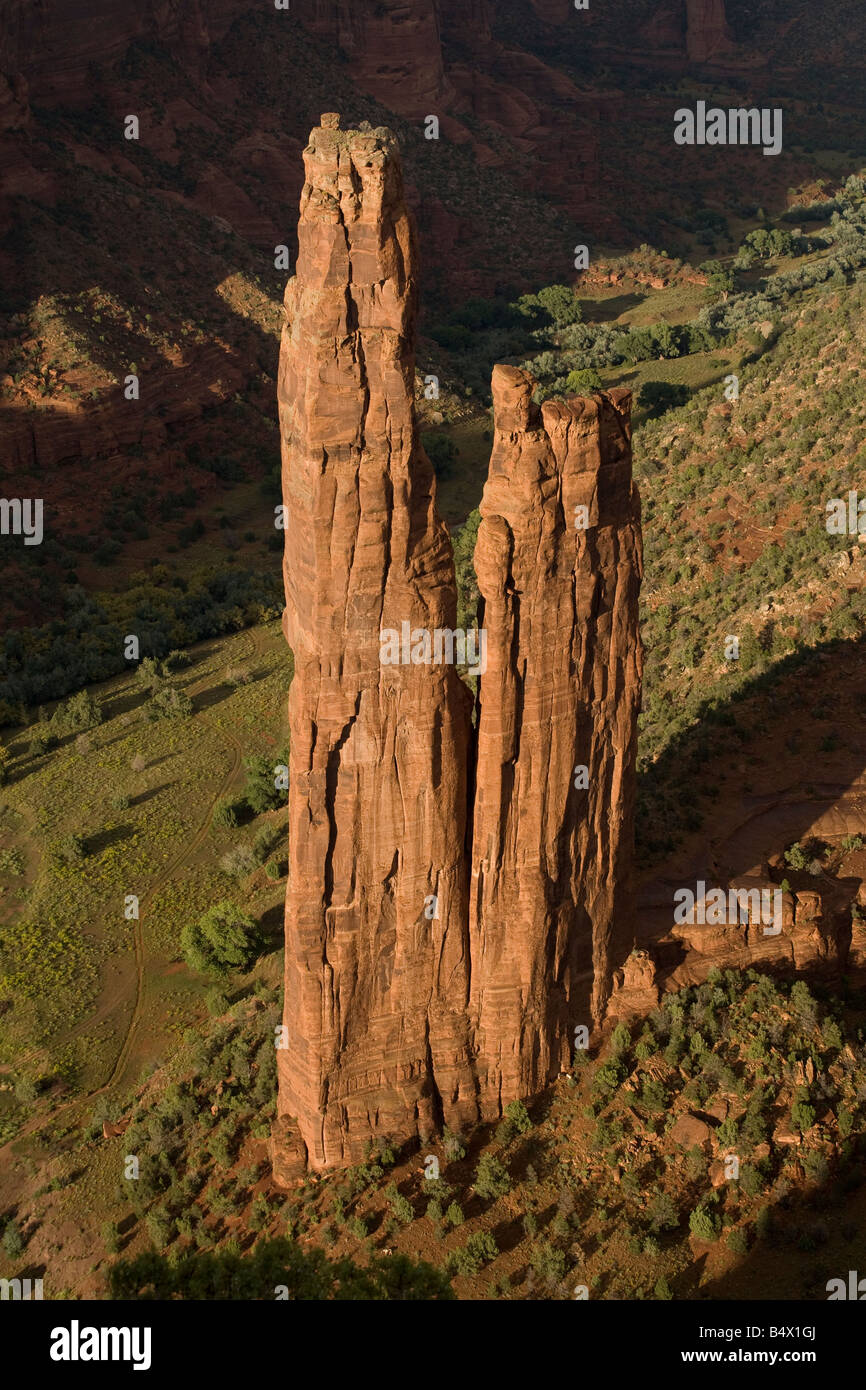 Spider Rock in den Canyon de Chelly, Arizona, USA Stockfoto