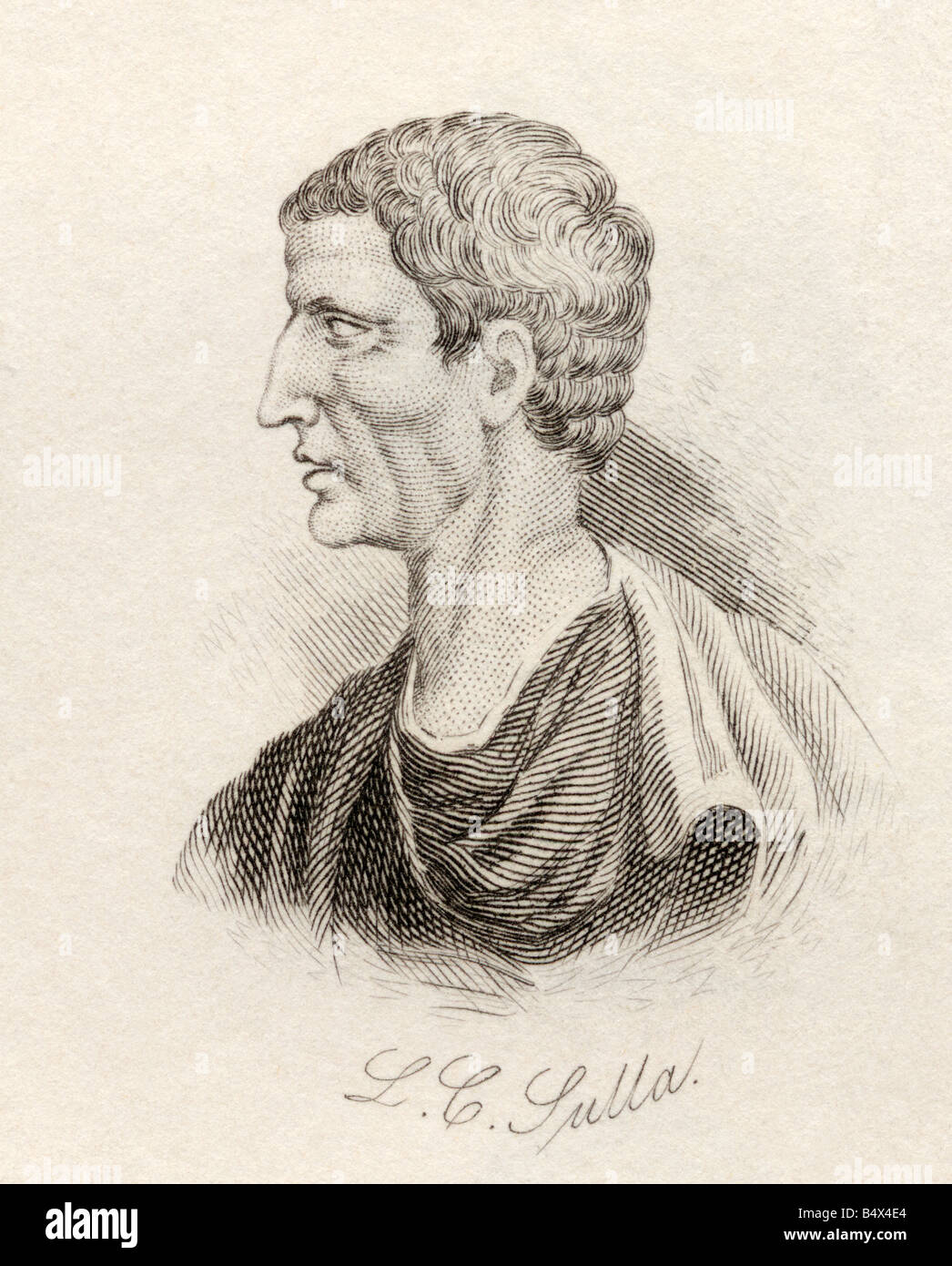 Lucius Cornelius Sulla Felix, c 138 v. Chr. - 78 v. Chr.. Römischen General und konservative Politiker. Stockfoto