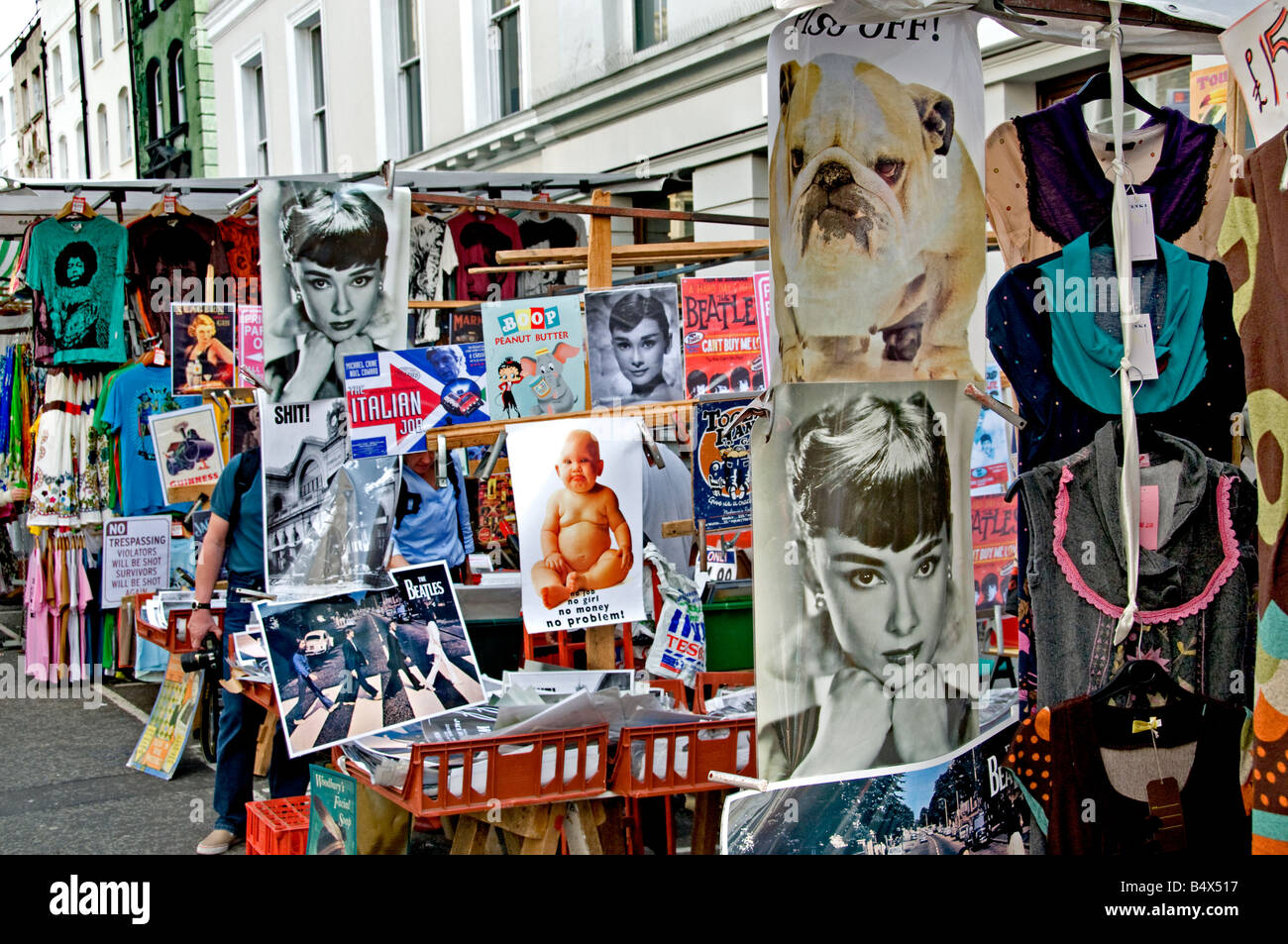 Portobello Road Market Notting Hill London Stockfoto