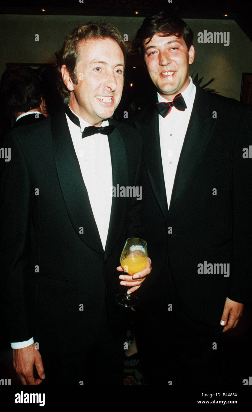 Eric Idle und Stephen Fry Komödie Schauspieler 1991 Stockfoto Eric Idle und Stephen Fry Komödie Schauspieler 1991 Stockfoto