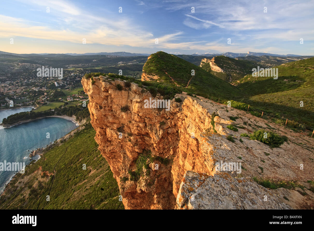 Cap Canaille in der Nähe von Cassis Côte d ' Azur Frankreich Stockfoto
