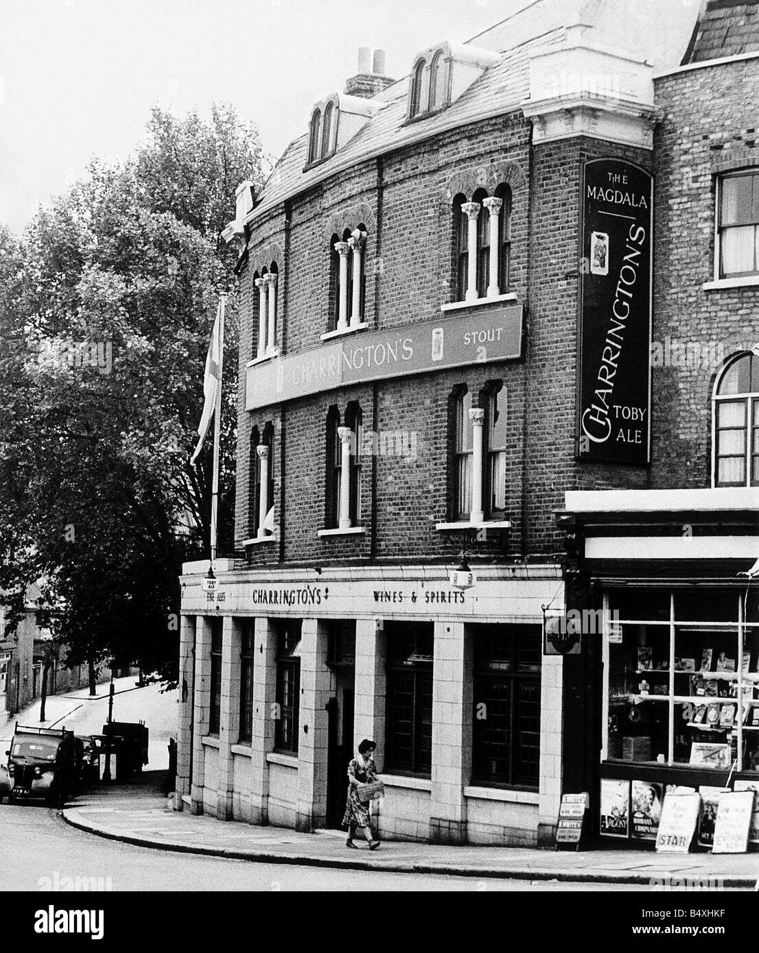 Das Magdala Pub in Hampstead, wo David Blakely 1955 durch seine Geliebte Ruth Ellis getötet wurde Stockfoto