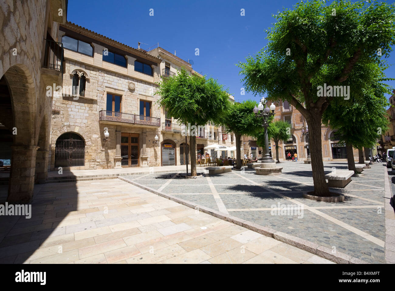 Montblanc Katalonien-Katalonien-Spanien Stockfoto