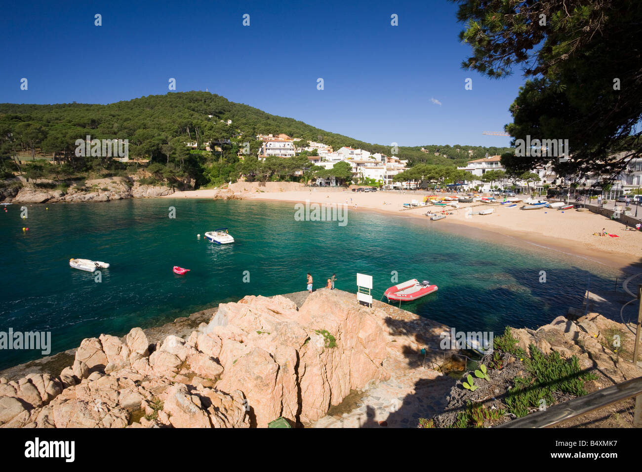 Tamariu-Costa Brava-Catalunya Cataluña-Spanien Stockfoto