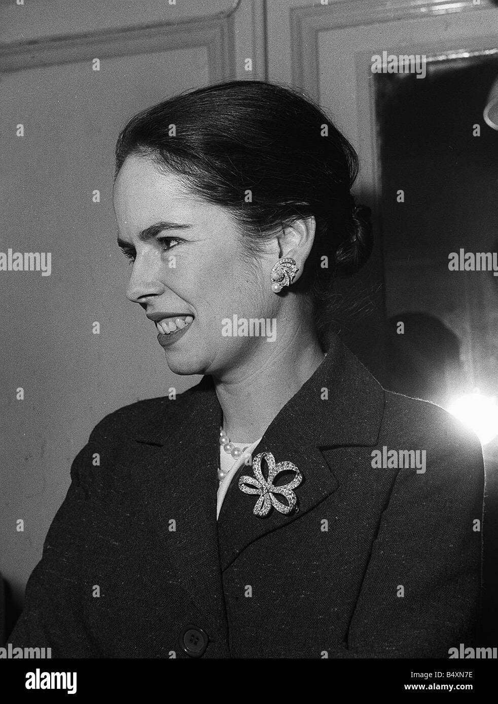 Oona Chaplin Ehefrau von Charlie Chaplin 1961 Stockfoto