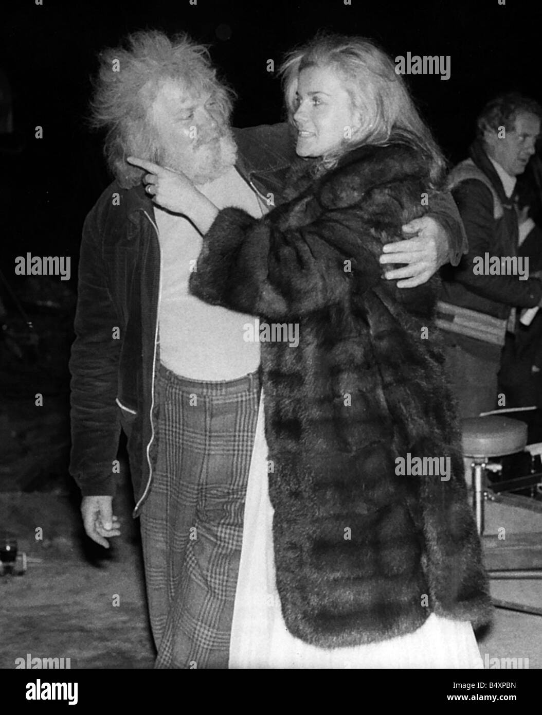 Ken Russell und Ann Margaret am Set von Tommy 1974 Stockfoto