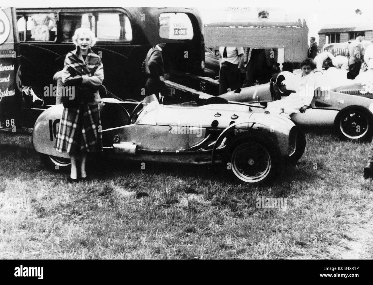 Ruth Ellis in Brands hatch Stockfoto