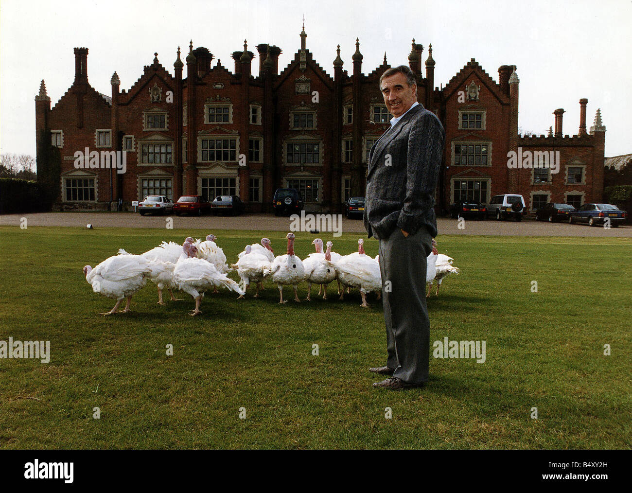 Bernard Matthews-Food-Riese vor Witchingham Burgsaal in Norfolk Stockfoto