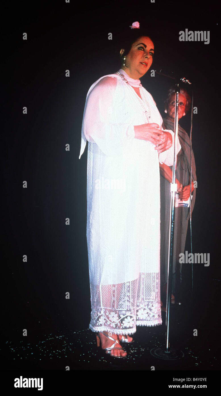 Elizabeth Taylor 1979 in New York City Dame Elizabeth Taylor-Sammlung Stockfoto