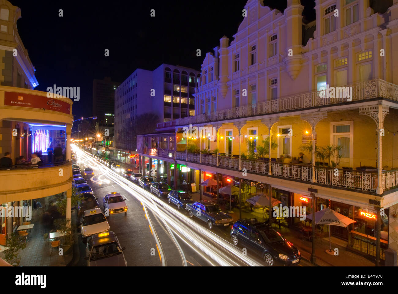 Nachtleben, Longstreet, Kapstadt, Western Cape, Südafrika Stockfoto