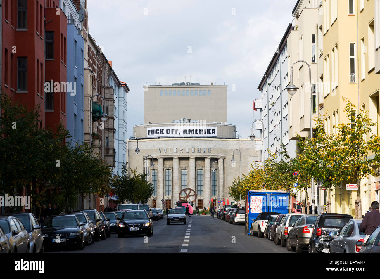 Volksbuhne Theater in Rosa-Luxemburg-Platz in Berlin-Deutschland 2008 Stockfoto