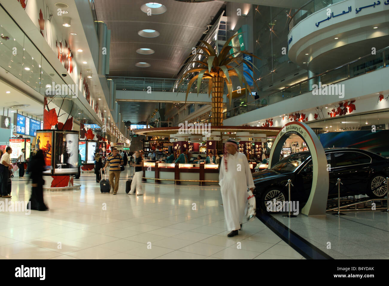 Dubai internationaler Flughafen Stockfoto