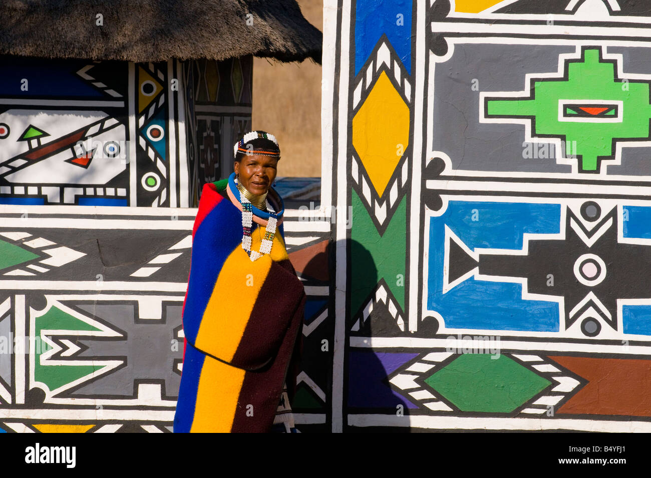 Ndebele, Mission, Botshabele, Limpopo, Südafrika Stockfoto