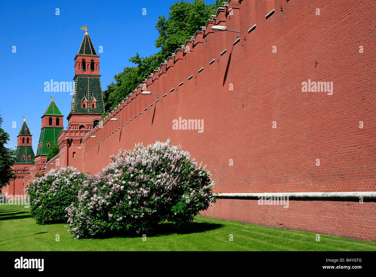 Südwand des Moskauer Kreml, Russland Stockfoto