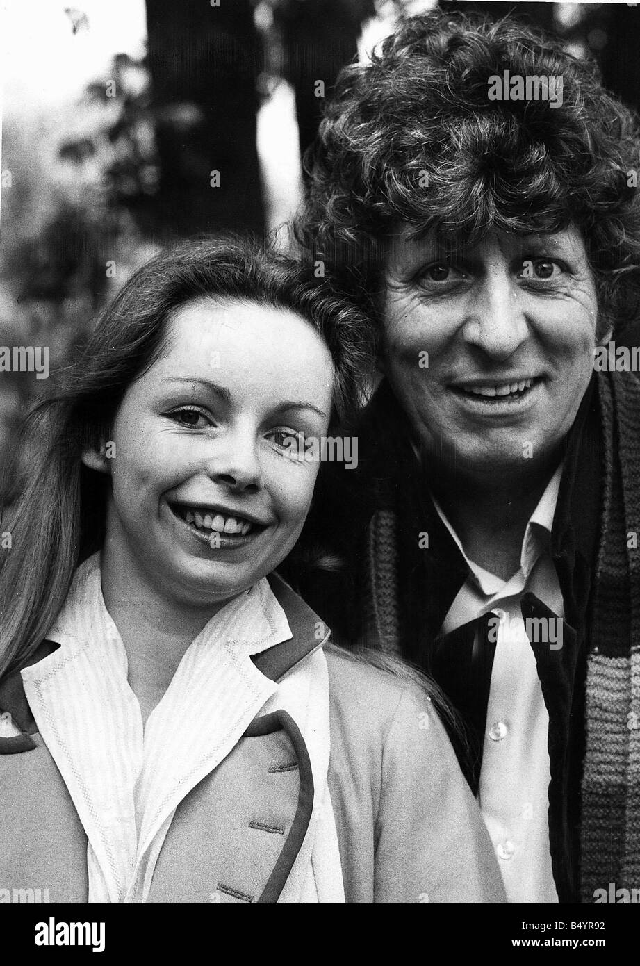 Dr Who Fernsehsendung 1979 Tom Baker und Lalla Ward Stockfoto