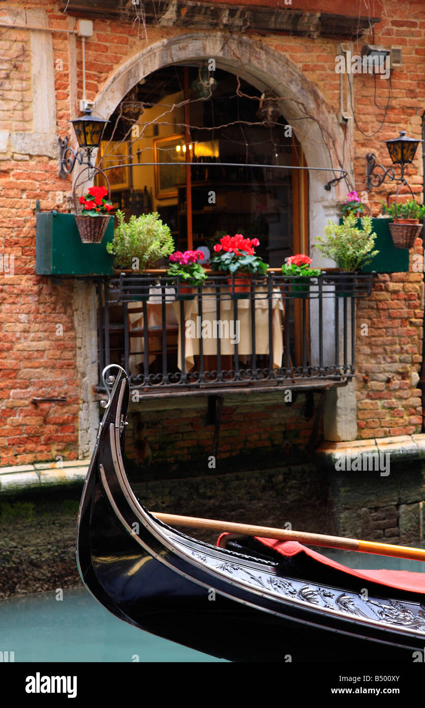 Kanal-Szene, Venedig, Veneto, Italien Stockfoto