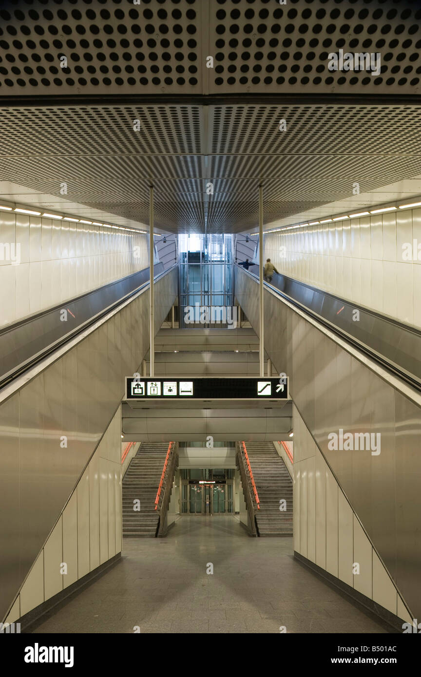 Vienna-U-Bahnlinie U3 Station Johnstraße Stockfoto