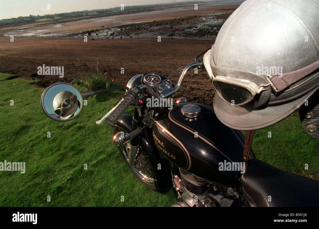 Indian hergestellt Royal Enfield Bullet Motorrad-Oktober 1998 Stockfoto