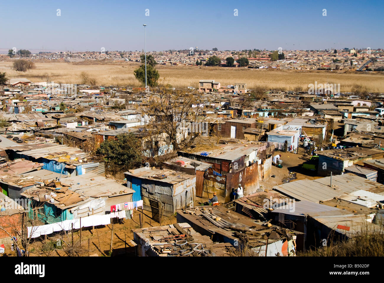 Township Soweto, Gauteng, Südafrika Stockfoto