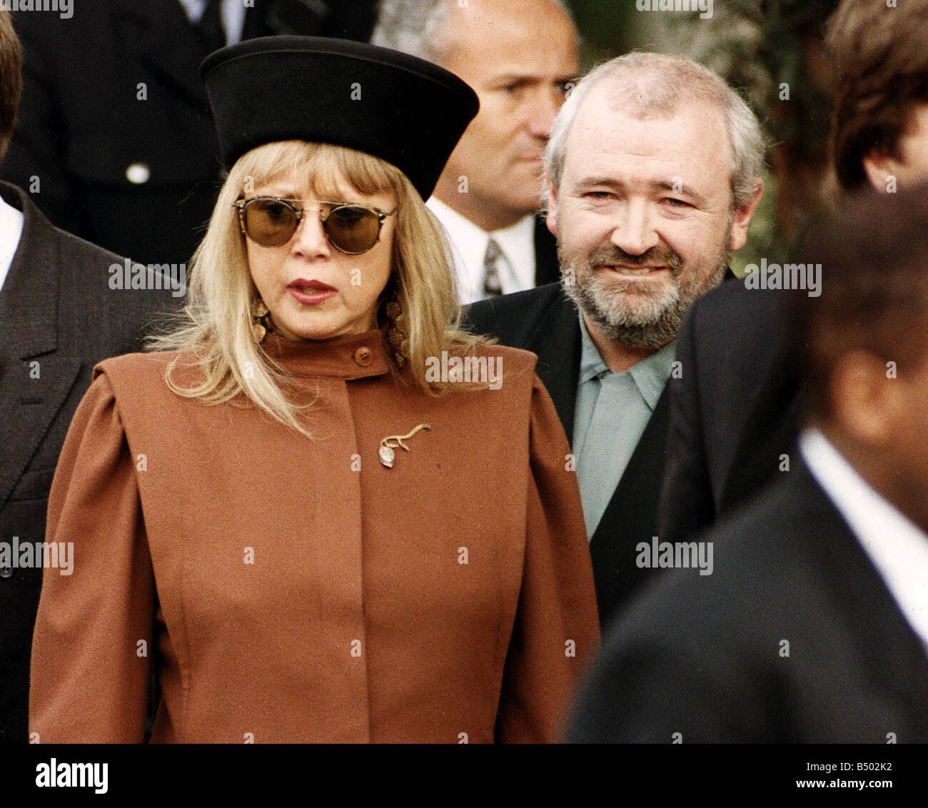 Patti Boyd bei Conor Clapton Beerdigung ehemalige Model und Ex-Frau von Singer-Songwriter Eric Clapton Stockfoto