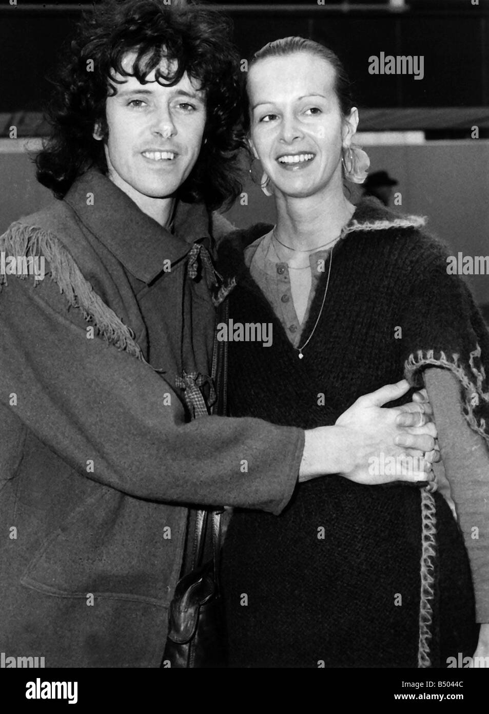Donovan schottische Popsängerin Folk mit Frau Linda 1976 Stockfoto