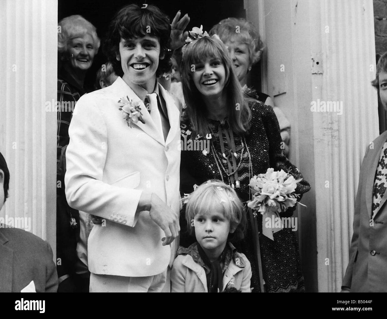 Donovan schottische Popsängerin verheiratete Linda Lawerence 1970 Stockfoto