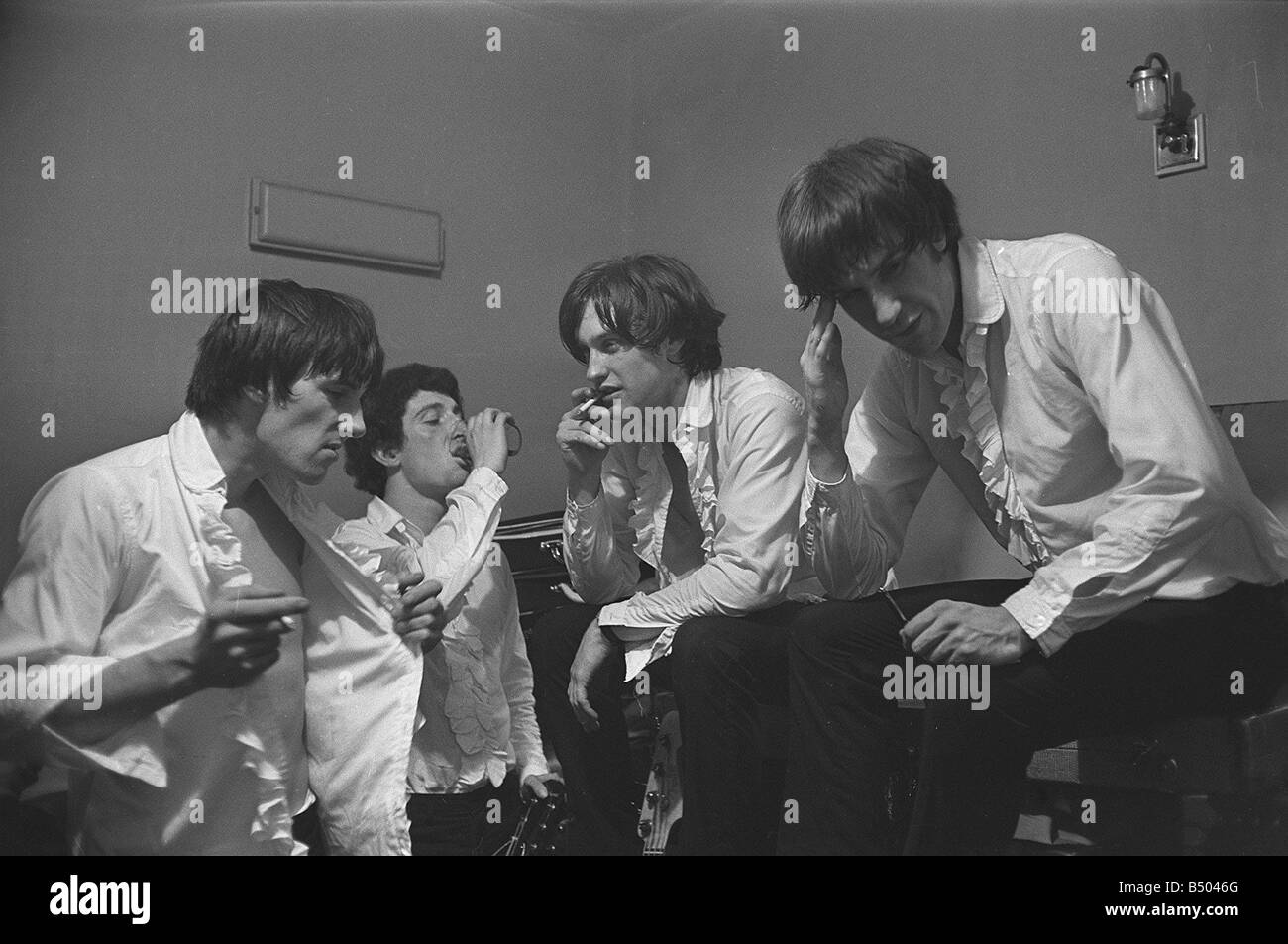 Die Kinks-Pop Gruppe 1964 Ray Davies Dave Davies Stockfoto