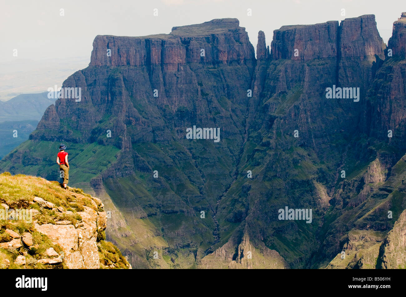 Teufel, Zahn, Drakensberge, KwaZulu-Natal, Südafrika Stockfoto