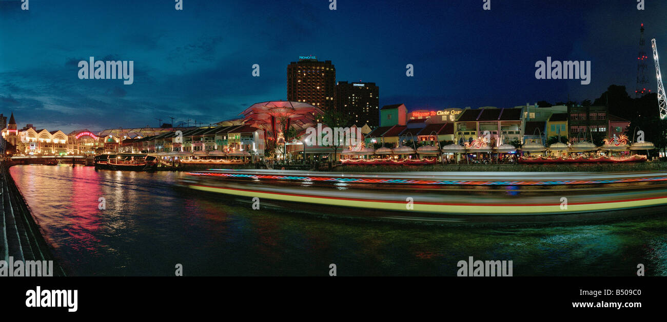 Clarke Quay Singapur Stockfoto