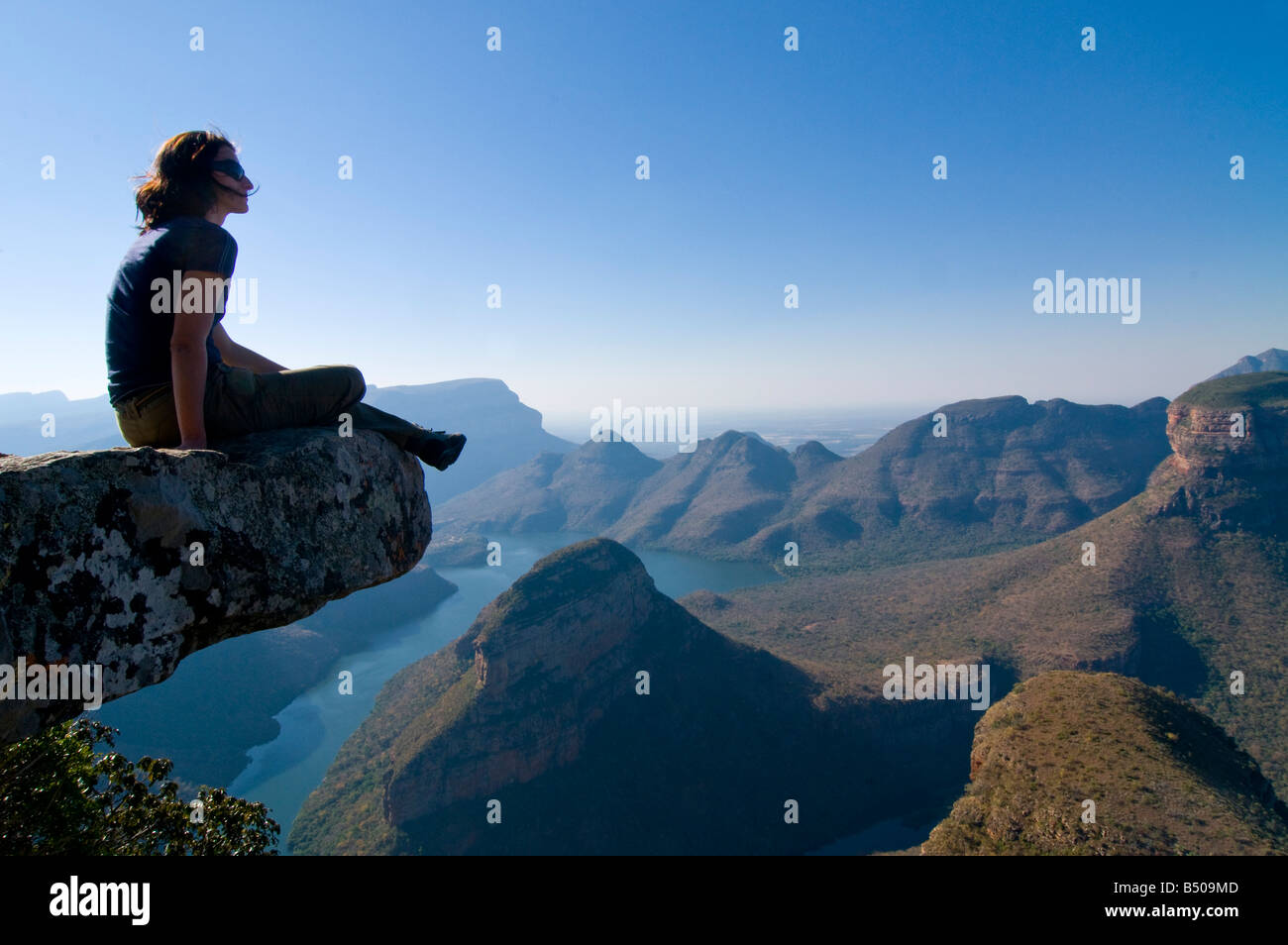 Wanderer, Blyde River Canyon, Mpumalanga, Südafrika Stockfoto