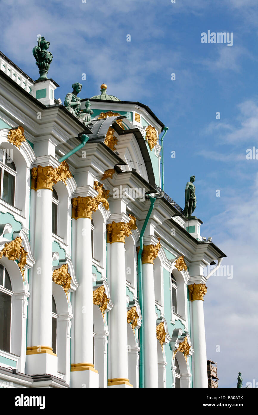 Detail der Winter Palace St. Petersburg Russland Stockfoto
