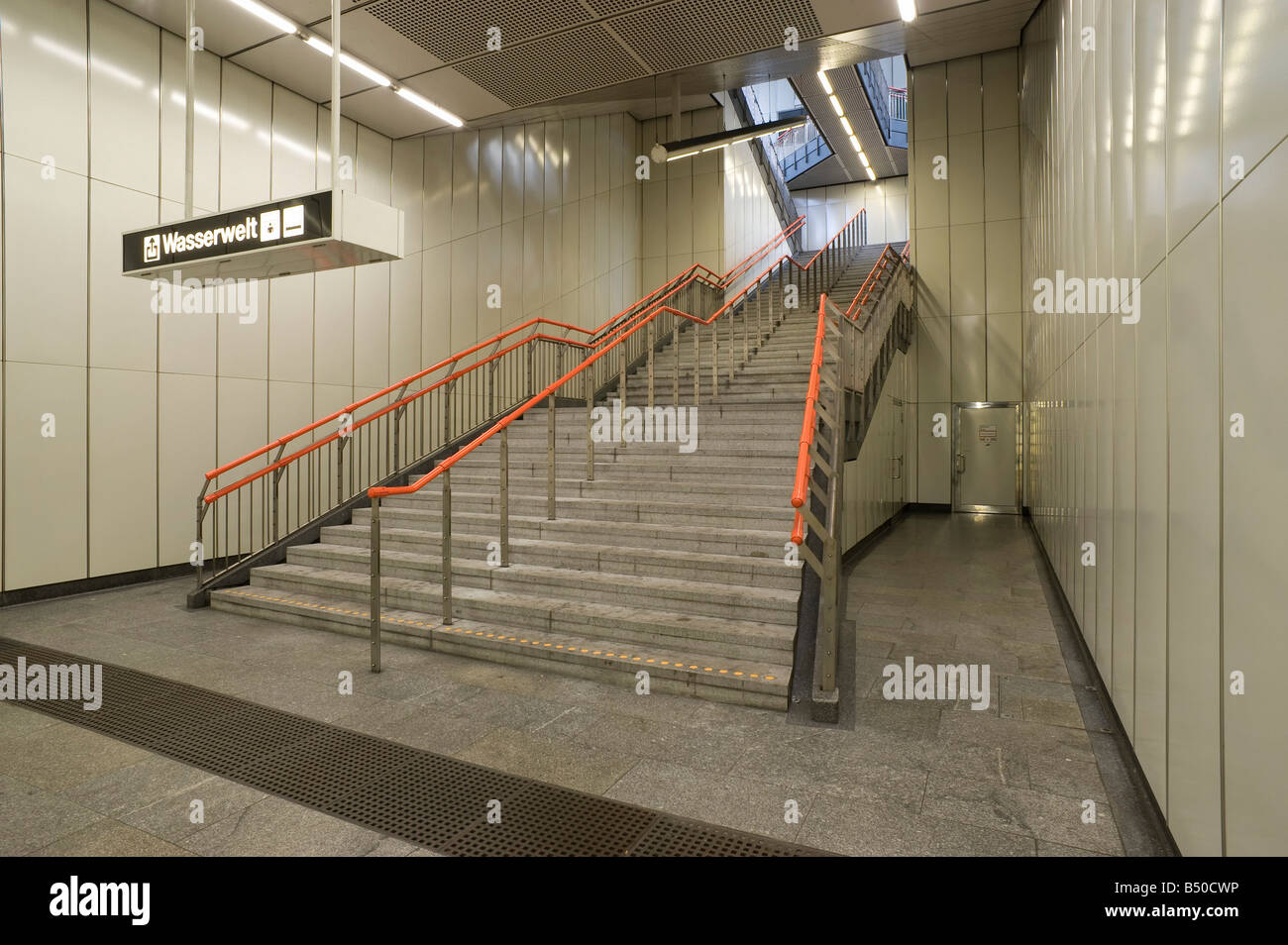 Vienna-U-Bahnlinie U3 Station Johnstraße Stockfoto