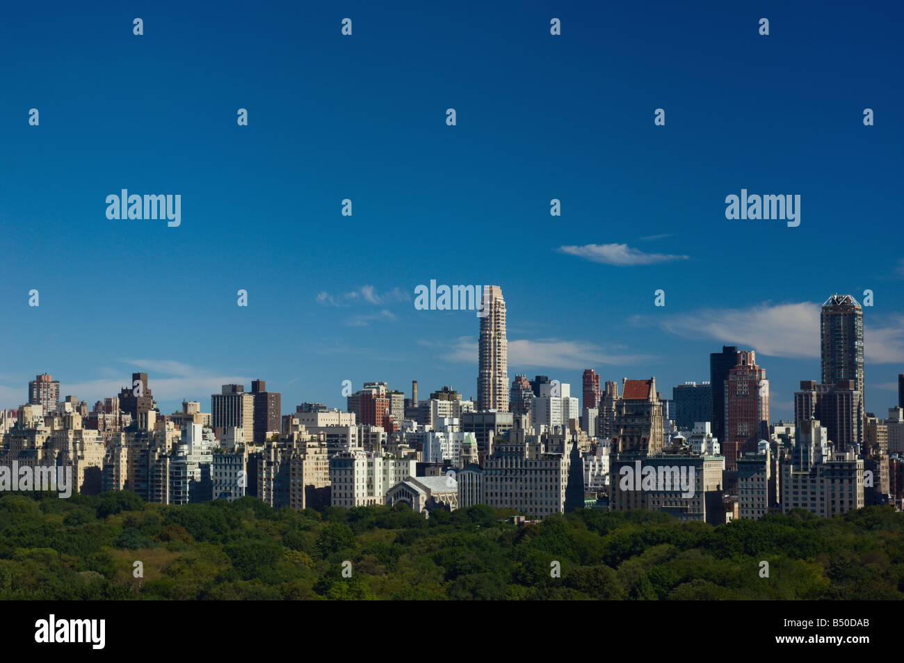 New York s Upper Eastside von oben Stockfoto