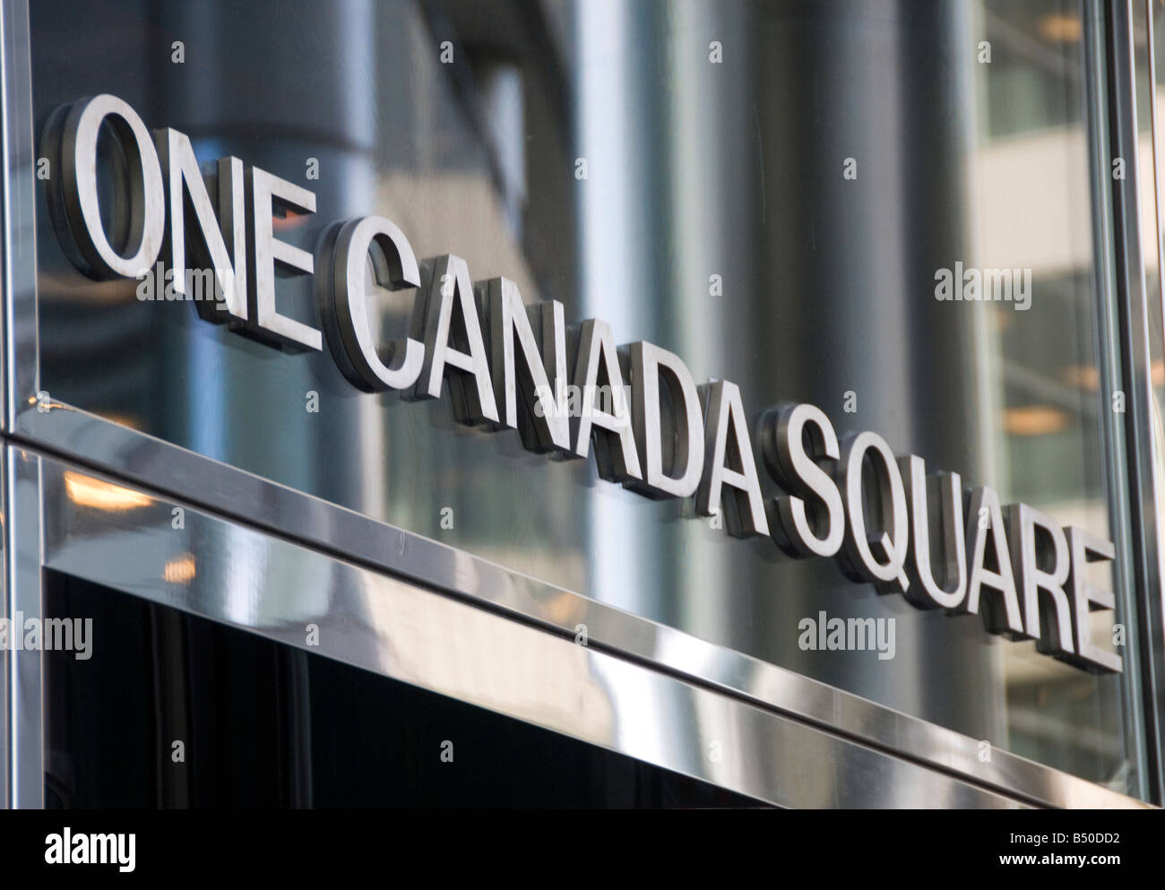 One Canada Square im Canary Wharf London Stockfoto