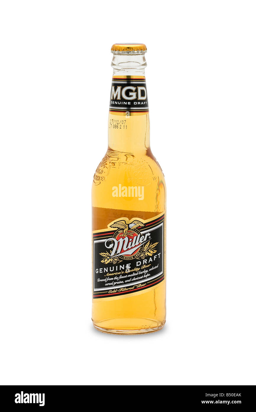Miller genuine Draft amerikanische gold Bier Stockfoto