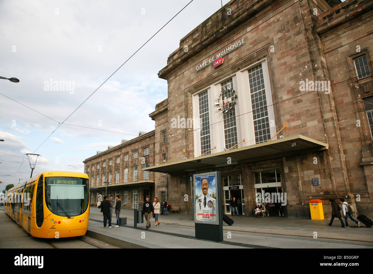 Sep 2008 - Hauptbahnhof Bahnhof Mulhouse Elsass Frankreich Stockfoto