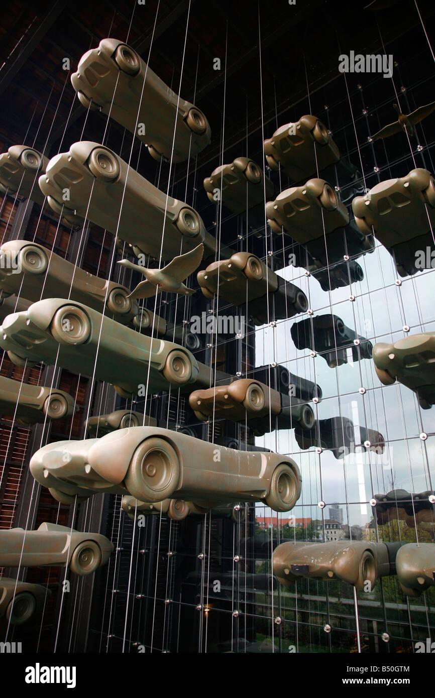 Sep 2008 - Eingang zum Musee National de l Automobile Mulhouse Elsass Frankreich Stockfoto