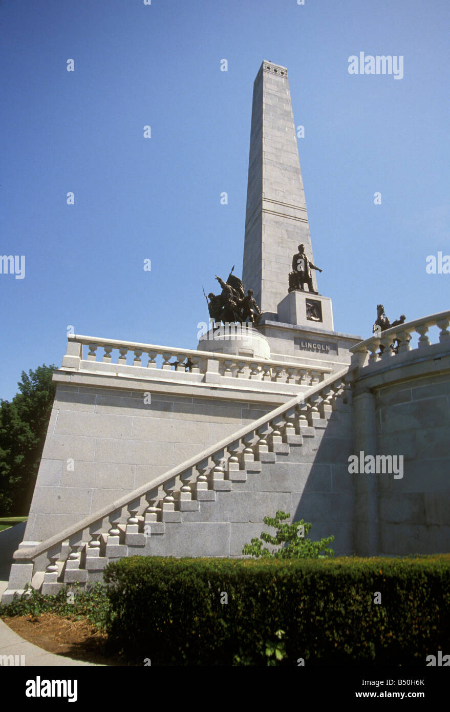 Abraham Lincoln Grabstätte Springfield, Illinois Stockfoto