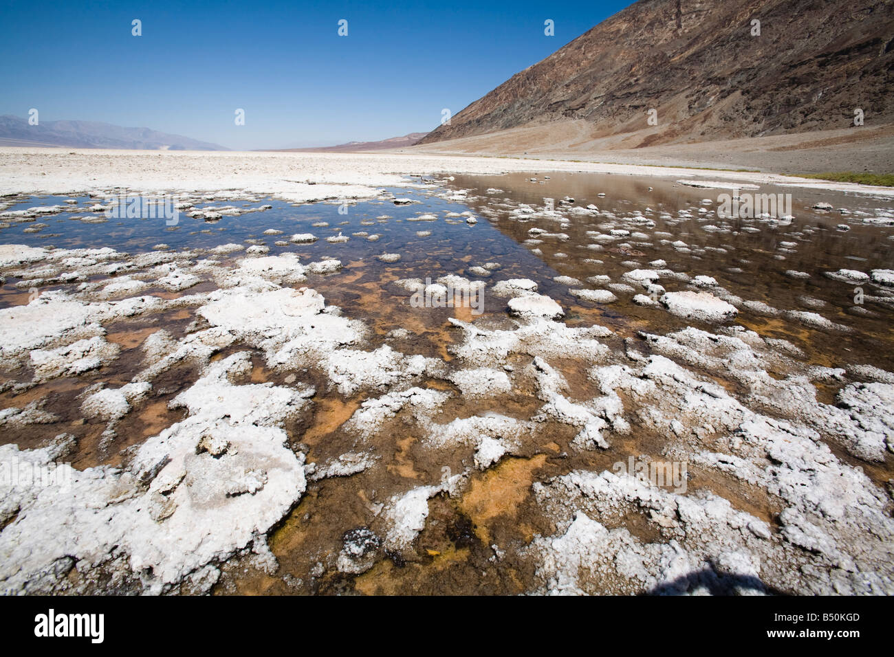 Badwater, Death Valley Stockfoto