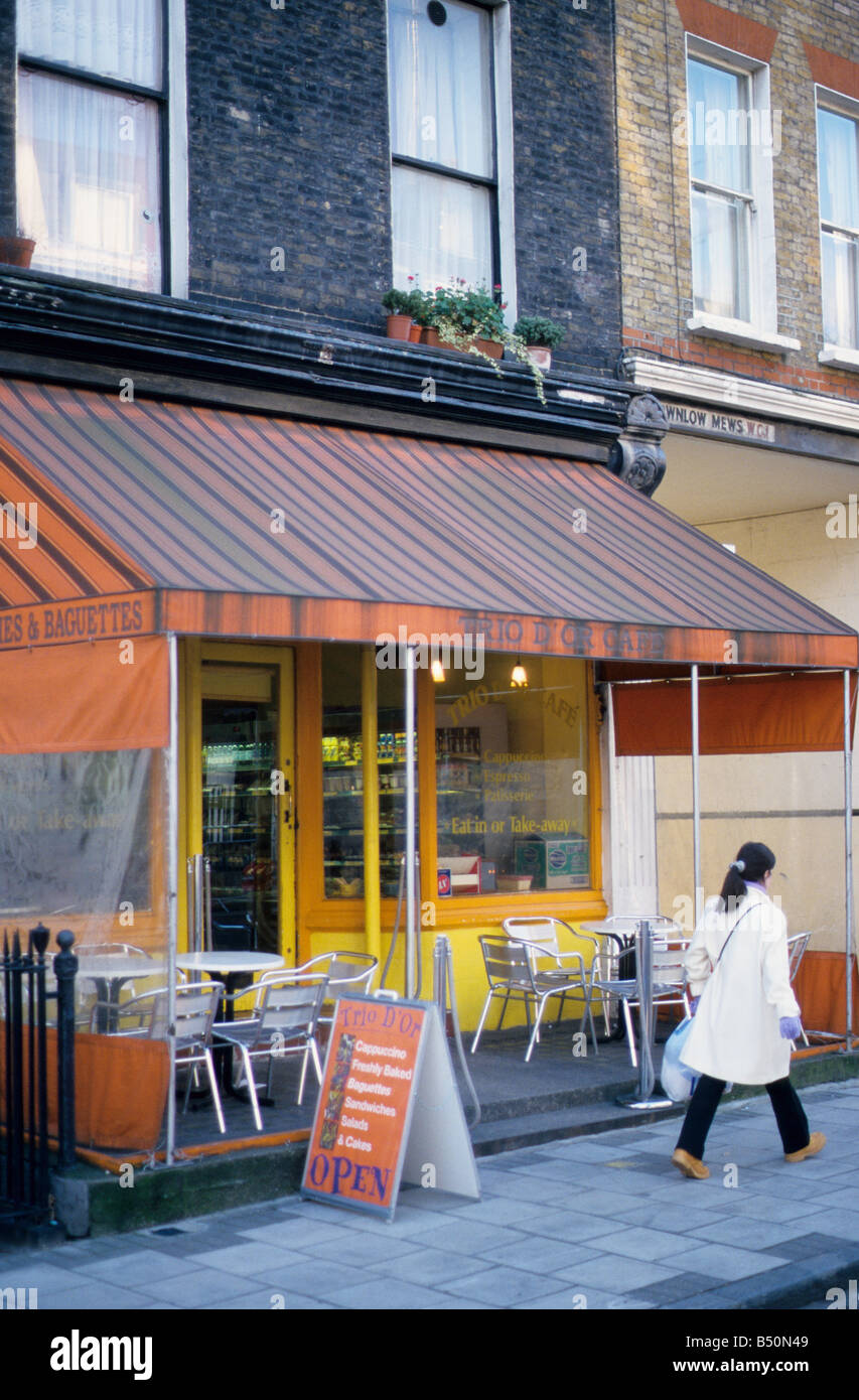 Strassencafé, Guildford Street, London WC1 Stockfoto