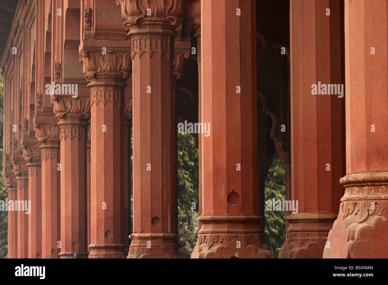 MOGHUL-ARCHITEKTUREN IN DELHI INDIEN Stockfoto
