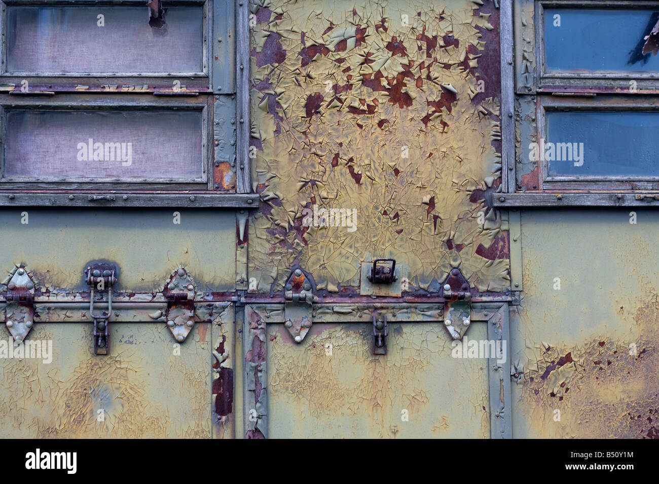 alte rostige lackiertem Metall LKW Stockfoto